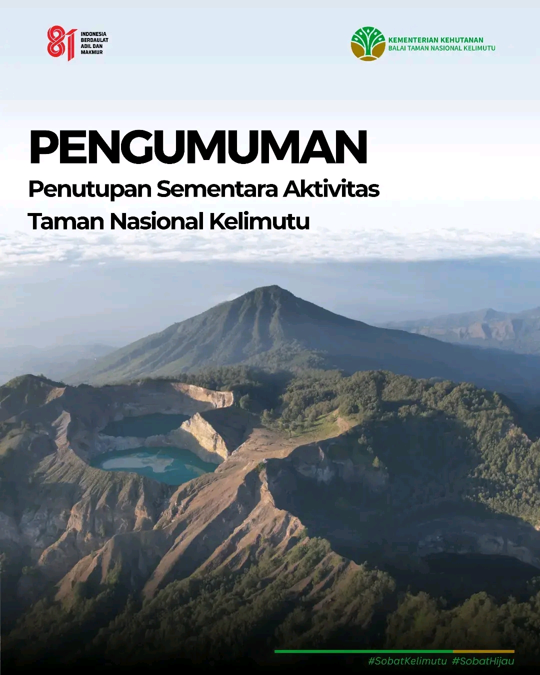 Taman Nasional Kelimutu Di Tutup Sementara Akibat Gempa Bumi Flores